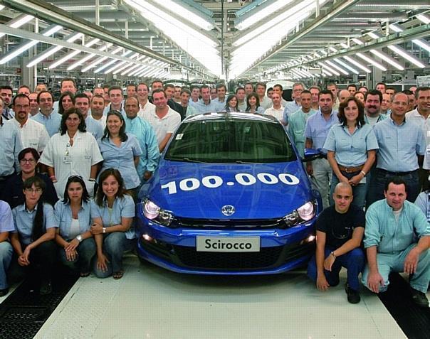 Produktionsjubiläum bei Volkswagen, Werk Autoeuropa, Portugal